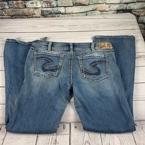 Silver Suki boot cut blue jeans size 32